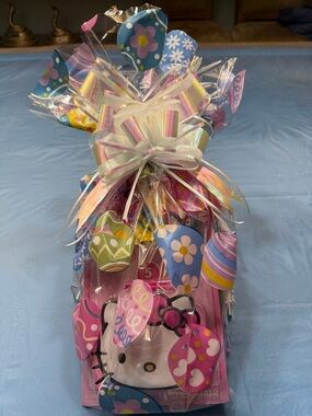 Hello Kitty Easter,  Lip Balm pencil case, pens, lip oil, Key Charm Collection